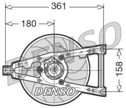 Denso DER09011 - Ventilátor motora
