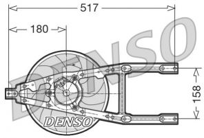 Denso DER09012 - Ventilátor motora