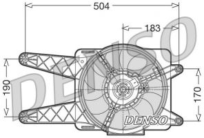 Denso DER09016 - Ventilátor motora