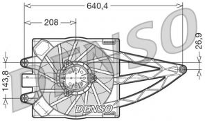 Denso DER09018 - Ventilátor motora