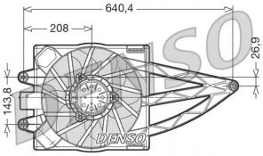 Denso DER09019 - Ventilátor motora