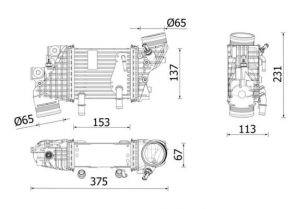 Mahle CI 663 000P - Chladič plniaceho vzduchu