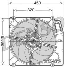 Denso DER09028 - Ventilátor motora