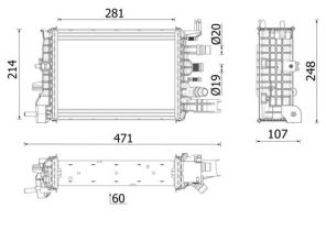 Mahle CR 2632 000P - Chladič vody -