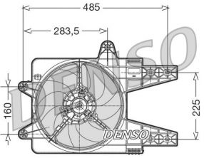 Denso DER13003 - Ventilátor motora
