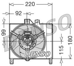 Denso DER16002 - Ventilátor motora
