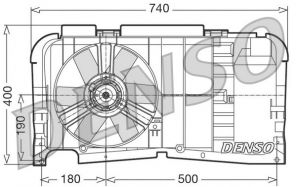 Denso DER21001 - Ventilátor motora
