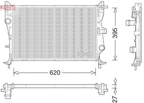 Denso DRM06038 - Chladič vody