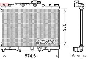 Denso DRM44043 - Chladič vody