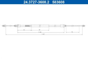 ATE 24.3727-3608.2 - Brzdové lano -