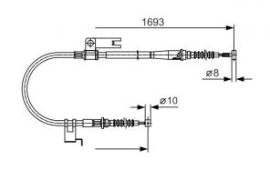 Bosch 1 987 477 917 - Brzdové lano -