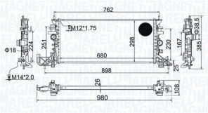 Magneti Marelli 350213206700 - Chladič vody -