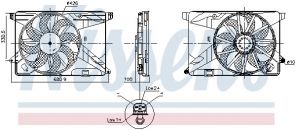 Nissens 850124 - Ventilátor motora