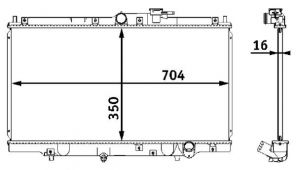 Mahle CR 202 000S - Chladič vody -