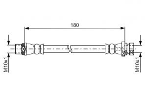 Bosch 1 987 481 682 - Brzdová hadica