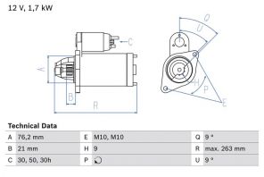Bosch 0 986 016 920 - Štartér