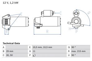 Bosch 0 986 023 570 - Štartér