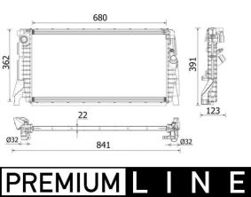 Mahle CR 2279 000P - Chladič vody -