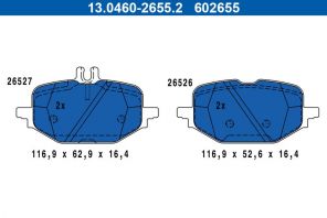 ATE 13.0460-2655.2 - Brzdové platničky -
