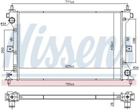 Nissens 606383 - Chladič vody -