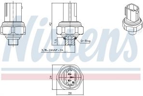 Nissens 301070 - Spínač
