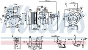 Nissens 890787 - Kompresor -