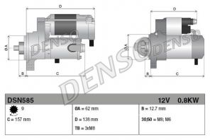 Denso DSN585 - Štartér