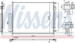 Nissens 940972 - Kondenzátor -