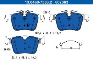 ATE 13.0460-7363.2 - Brzdové platničky -