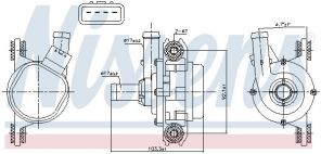 Nissens 831388 - Vodné čerpadlo -