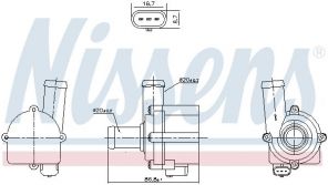 Nissens 832121 - Vodné čerpadlo -