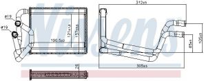 Nissens 707245 - Výmenník tepla vnútorného kúrenia