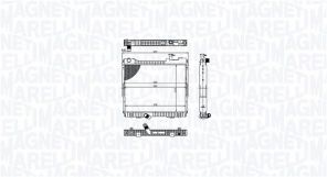 Magneti Marelli 350213213500 - Chladič vody -
