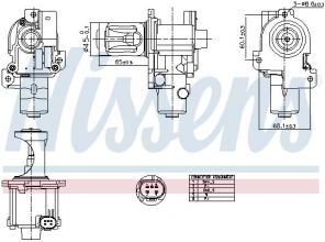 Nissens 98216 - Ventil AGR/EGR -