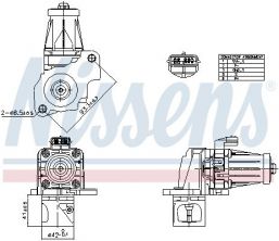 Nissens 98405 - Ventil AGR/EGR -