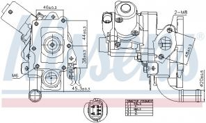 Nissens 98514 - Ventil AGR/EGR -