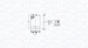 Magneti Marelli 350218519000 - Výmenník tepla vnútorného kúrenia