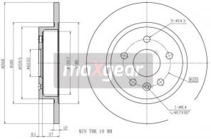 Maxgear 19-2333MAX - Brzdový kotúč -