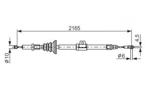 Bosch 1 987 482 105 - Brzdové lano -