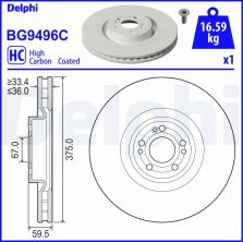 Delphi BG9496C - Brzdový kotúč -