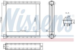 Nissens 707278 - Výmenník tepla vnútorného kúrenia