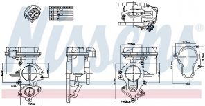 Nissens 98156 - Ventil AGR/EGR -