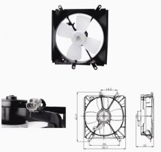 NRF 47693 - Ventilátor motora -