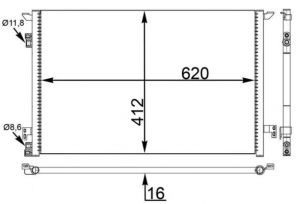 Mahle AC 411 000S - Kondenzátor
