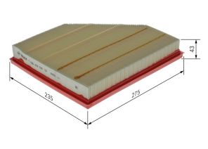 Bosch F 026 400 709 - Vzduchový filter -