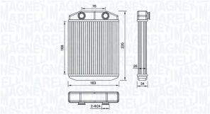 Magneti Marelli 350218516000 - Výmenník tepla vnútorného kúrenia