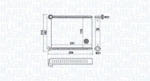 Magneti Marelli 350218473000 - Výmenník tepla vnútorného kúrenia