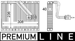 Mahle AE 127 000P - Výparník