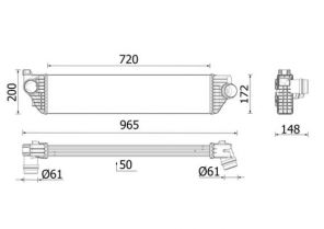 Mahle CI 669 000P - Chladič plniaceho vzduchu