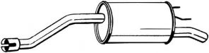 Bosal 185-497 - Zadný tlmič -